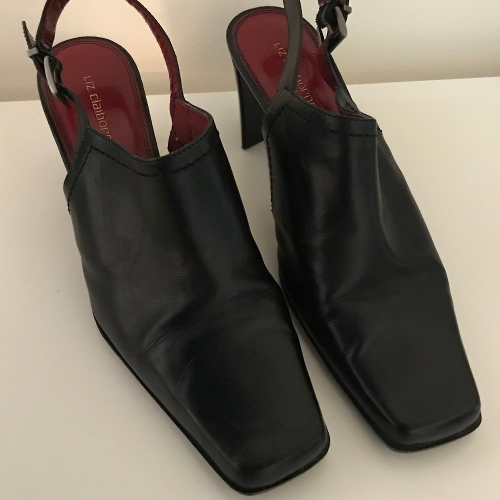 Liz Claiborne Leather Slingback Pumps